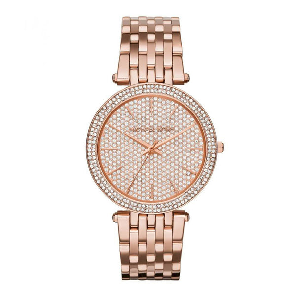 Schone Michael kors MK3439 Uhr fur Damen mit Zifferblatt in Rosa und Edelstahl Armband. Watch2day